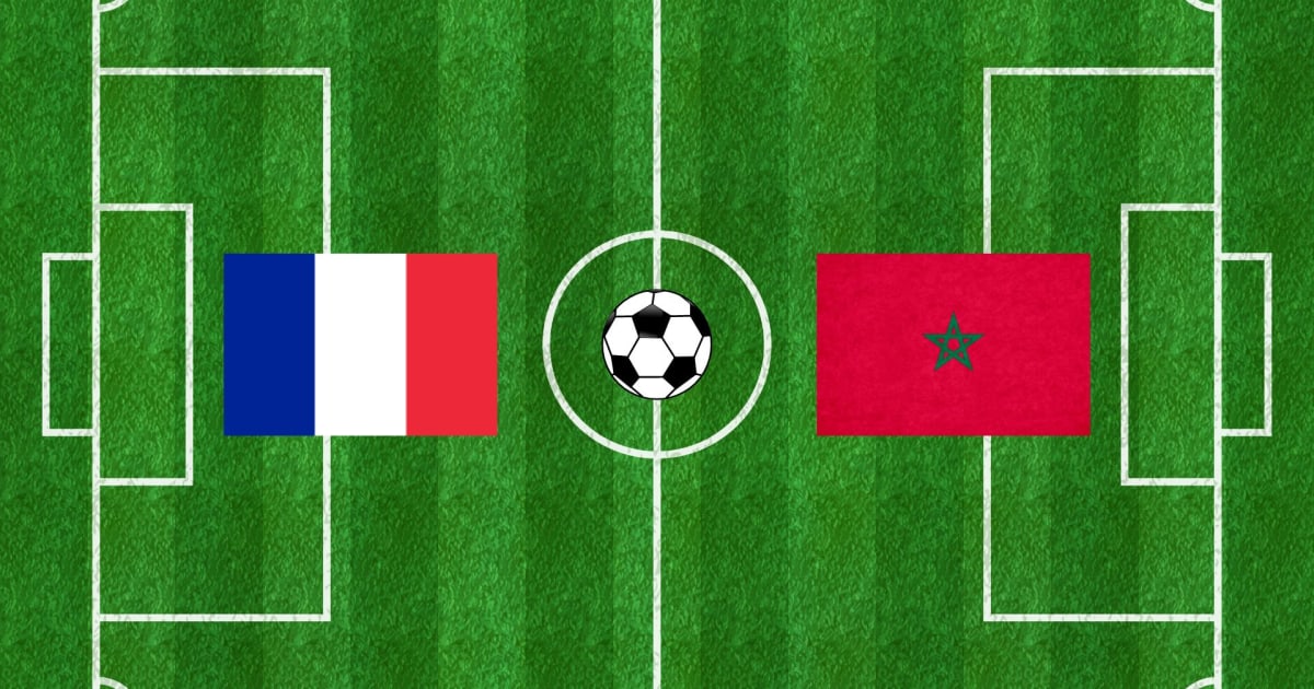 Halve finale FIFA Wereldbeker 2022 - Frankrijk vs Marokko